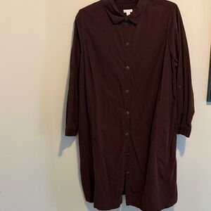 J. Jill Dark Brown Midi Dress